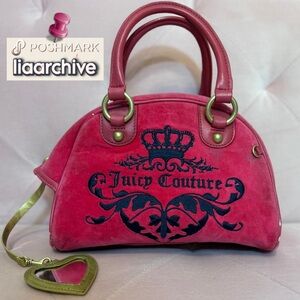 RARE Vintage Juicy Couture 🌺 Hot Pink Bowler Bag (Open to offers)